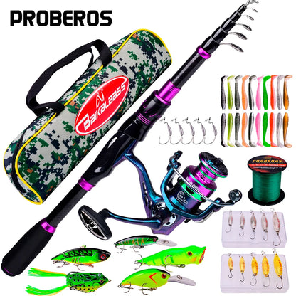 ProBeros Fishing Rod & Reel Combo Kit