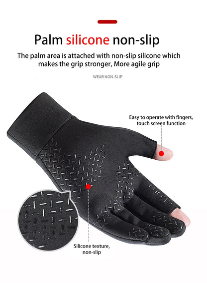 Winter Fishing Gloves with Touchscreen Fingers
