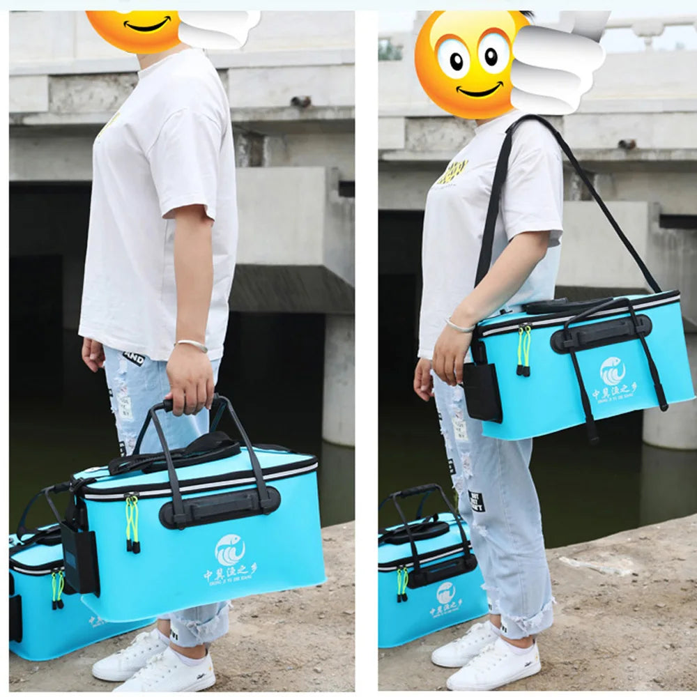 Waterproof Fishing Bucket & Tackle Storage Bag