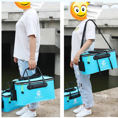 Waterproof Fishing Bucket & Tackle Storage Bag