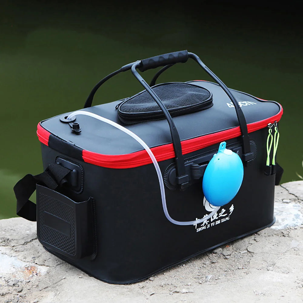 Waterproof Fishing Bucket & Tackle Storage Bag