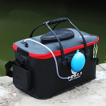 Waterproof Fishing Bucket & Tackle Storage Bag