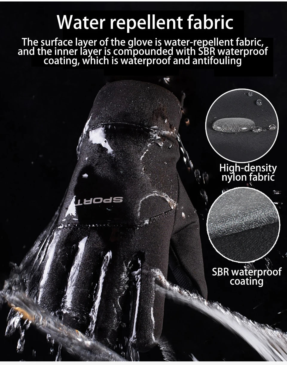 Winter Fishing Gloves with Touchscreen Fingers