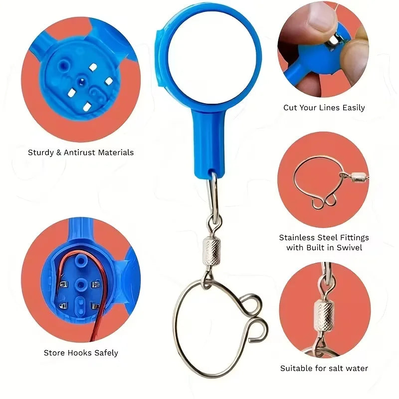 2pc Fishing Knot Tying Tool Set