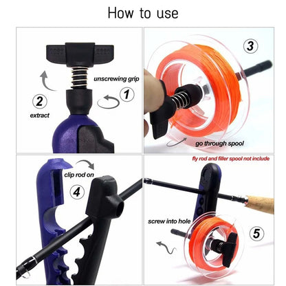 Portable Fishing Line Spooler Tool