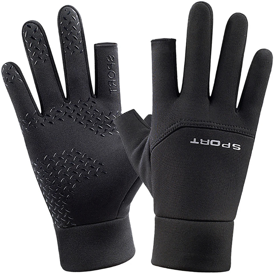 Winter Fishing Gloves with Touchscreen Fingers