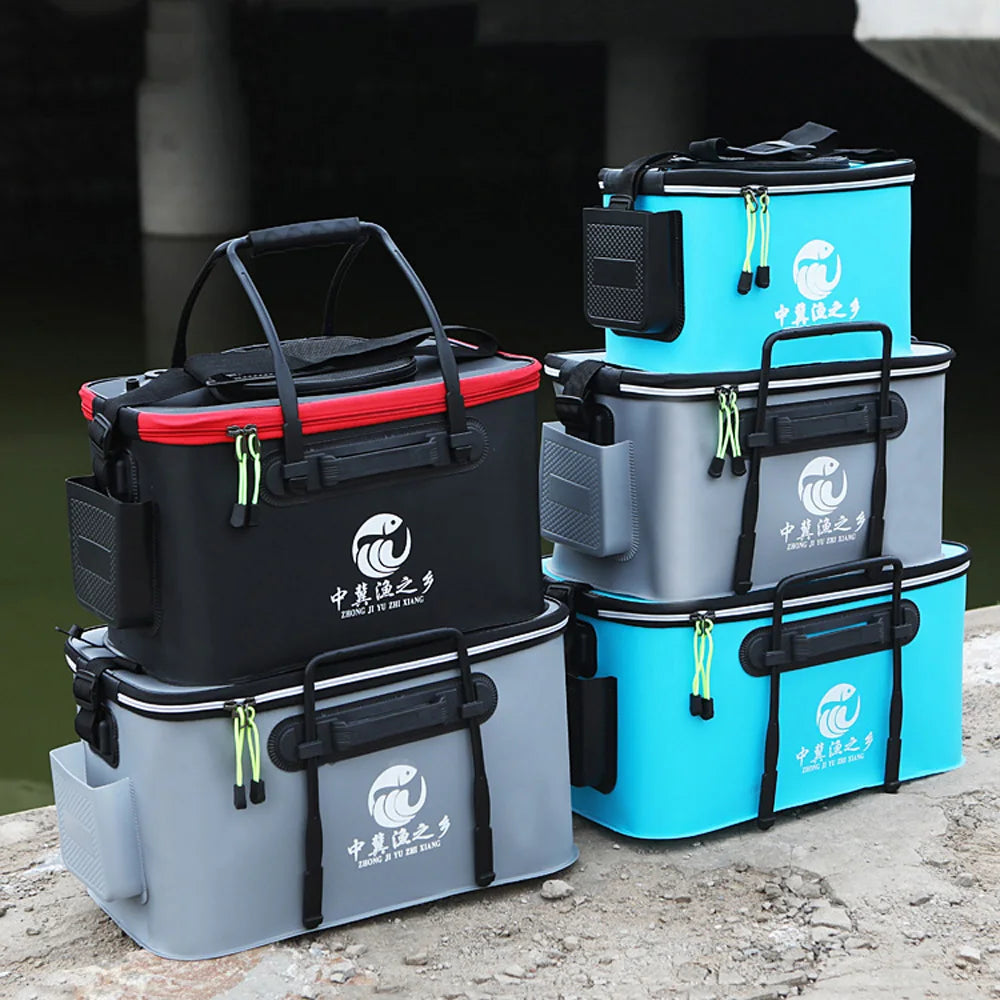 Waterproof Fishing Bucket & Tackle Storage Bag