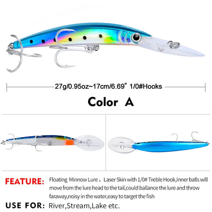 Deep Diving Minnow Fishing Lure