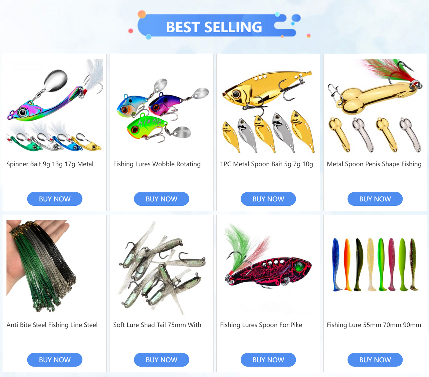Metal Vib Spinner Fishing Lure
