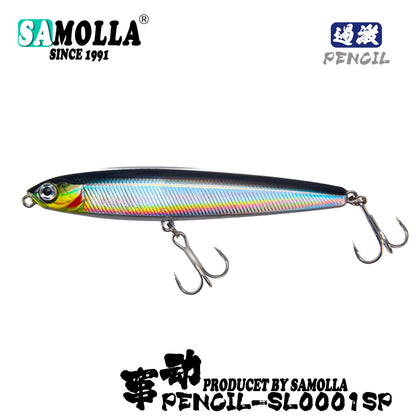 4pcs Pencil Sinking Bass Fishing Lure Set