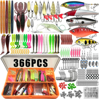 Multi-Lure Fishing Kit For Bass, Trout & Pike